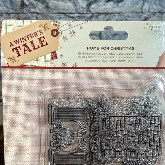 Crafters Companion Embossing Folder Metal Die Stamp 3/p Set A Winters Tale NWT - Picture 3 of 6